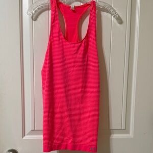 Under Armour Heat Gear Vibrant Pink Seamless Racerback Tank Top